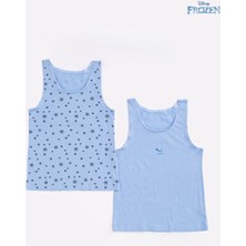 RolyPoly Lisanslı Frozen Kız Çocuk Kalın Askılı 2'li Atlet Set