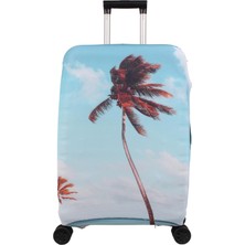 Bagacar Palmiye Orta Boy Valiz Için Valiz Kılıfı