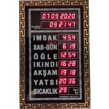 Berat Vakitmatik Cami Saati Dijital 5 Vakit Ezan Okuyan Saat Ev ve Büro Tipi