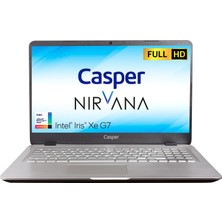 Casper Nirvana S500.1135-4P00T-G-F Intel Core i5 1135G7 4GB 250GB SSD Windows 11 Home 15.6" FHD Taşınabilir Bilgisayar