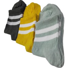 Kapar Yakamoz 3'lü Extra Rahat Unisex Spor Yarım Konç Kolej Çorap