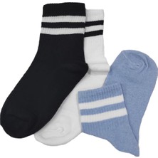 Kapar Yakamoz 3'lü Extra Rahat Unisex Spor Yarım Konç Kolej Çorap