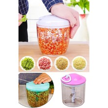 5 Bıçaklı Çek Bırak Pratik Doğrayıcı Büyük Ipli El Rondosu