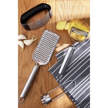 Paslanmaz Çelik 4 Parça Rende ve Soyacak Seti