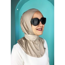 Kadın Sütlü Kahve Penye Viskon Likralı  Pratik Hazır Şal