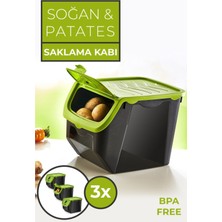 Soğan & Patates Saklama Kabı 3'lü