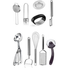 10 Parça Lüx Yemek Hazırlık Pratik Mutfak Çeyiz Seti