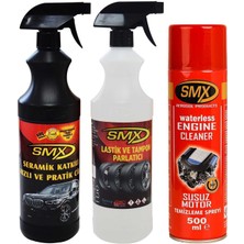 Susuz Motor Temizleme Spreyi / Seramik Cila / Hızlı Cila / Pratik Cila / Lastik Parlatıcı