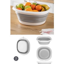 2'li Set Katlanır Badya Leğen Katlanabilir Badya 5 Litre