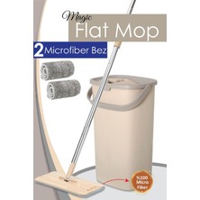 Megaw Professional Flat Mop 2 Bezli Mikrofiber Temizlik Seti