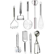 9 Parça Mufağınız Için Her Şey, Yemek Hazırlık Pratik Mutfak Çeyiz Setleri