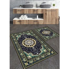 Talia Home Etnik 1 Desenli 2'li Büyük Boy Banyo Paspas Seti