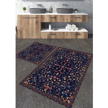 Talia Home Etnik 2 Desenli 2'li Büyük Boy Banyo Paspas Seti