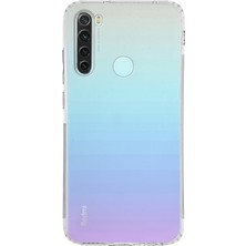 Kzy Xiaomi Redmi Note 8 Kapak Kamera Korumalı Tıpalı Şeffaf Silikon Kılıf