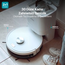 Ttec Robi Promaster+ 5200MAH Bataryalı Otomatik Toz Boşaltma Sistemli Akıllı Robot Süpürge ve Paspas