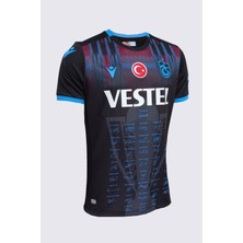 Trabzonspor Macron Şampiyonluk Sezonu Özel Tek Tarafı Imzalı Siyah Keşanlı Forma