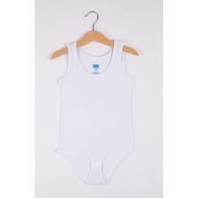 Berrak 2538 Kız Çocuk Kız Çocuk Likralı Geniş Askılı Kolsuz Kız Çıtçıtlı Body
