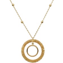 İryum 22 Ayar Jessica Halka Altın Kolye