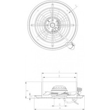Bahçıvan Bdrax 350-2K Dıştan Rotorlu Aksiyal Fan