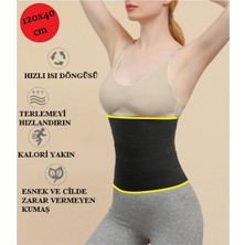 Luti Concept Zayıflatma Korsesi Sıkılaştırıcı Şeritli Termal Sauna Kemeri Inceltici Korse (120X24CM)