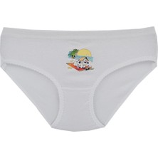 Tutku 822 Kız Çocuk Baskılı Bato Külot