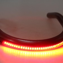 Blesiya Cafe Racer Koltuk Çerçevesi Hoop Loop Son LED Işık / 8.27 Inç Upswept 210MM (Yurt Dışından)