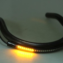 Blesiya Cafe Racer Koltuk Çerçevesi Hoop Loop Son LED Işık / 8.27 Inç Upswept 210MM (Yurt Dışından)