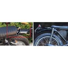 Blesiya Motosiklet Cafe Racer Koltuk Çerçevesi Hoop Loop Paslanmaz Çelik 185MM Bent (Yurt Dışından)