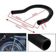 Blesiya Motosiklet Cafe Racer Koltuk Çerçevesi Hoop Loop Paslanmaz Çelik 185MM Bent (Yurt Dışından)