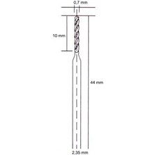 Titi Hobi Gravür Makinaları Için Hss Matkap Ucu 0.7 mm