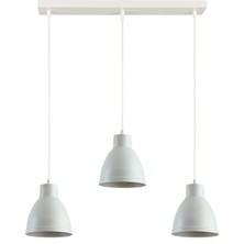 Modavize Enzo Özel Tasarım Modern Spor Dekoratif Cafe-Mutfak Beyaz Renk 3 Lü Sıralı Sarkıt Avize