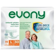 EVONY Belbantlı Bez Large 30 Adet
