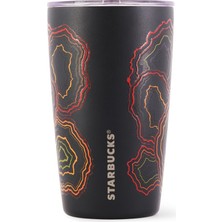 Starbucks® Kızıl-Kahve Desenli Çelik Termos  355 ml - 11135136