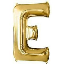 Best Parti 16" Inç 40 cm Folyo Balon Gold Renk ''e'' Harfi
