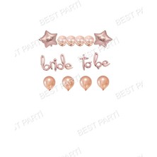 Best Parti Bekarlığa Veda Partisi Bride To Be Yazılı Folyo Balon ve Balon Seti