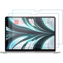 AktarMobile MacBook Air M2 13.6" 2022 A2681 Uyumlu Ekran Koruyucu - 2 Adet - Ultra Ince & Kırılmaz & Tam Uyum