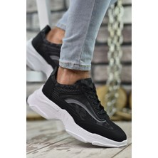Riccon Siyah Beyaz Erkek Sneaker 0012157