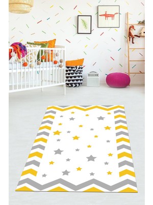 Viyana Home Dijital Baskılı Kaymaz Taban Yıkanabilir Modern Çocuk Odası Halısı VHÇ-HT-917