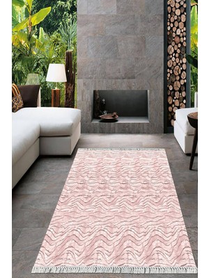 Viyana Home Dijital Baskılı Kaymaz Taban Yıkanabilir Sade Desen Salon Halısı Mutfak Halısı Yolluk VH-HT-730