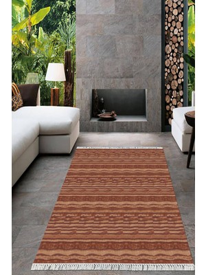 Viyana Home Dijital Baskılı Kaymaz Taban Yıkanabilir Sade Desen Salon Halısı Mutfak Halısı Yolluk VH-HT-734