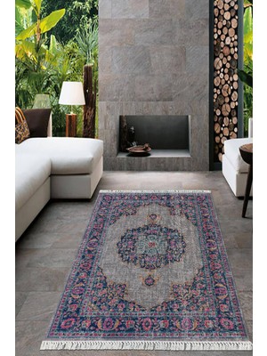 Viyana Home Dijital Baskılı Kaymaz Taban Yıkanabilir Modern Salon Halısı Mutfak Halısı Yolluk VH-HT-753