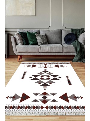 Viyana Home Dijital Baskılı Kaymaz Taban Yıkanabilir Salon Halısı Mutfak Halısı Yolluk VH-SD-1062