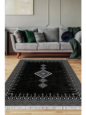 Viyana Home Dijital Baskılı Kaymaz Taban Yıkanabilir Salon Halısı Mutfak Halısı Yolluk VH-SD-1108