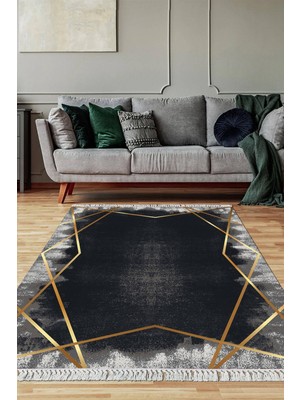 Viyana Home Dijital Baskılı Kaymaz Taban Yıkanabilir Salon Halısı Mutfak Halısı Yolluk VH-SD-401
