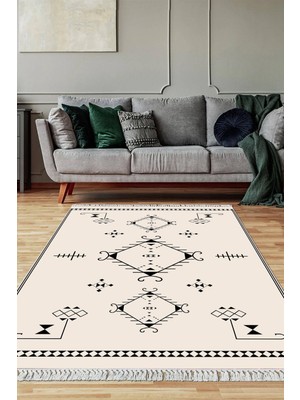 Viyana Home Dijital Baskılı Kaymaz Taban Yıkanabilir Salon Halısı Mutfak Halısı Yolluk VH-SD-720