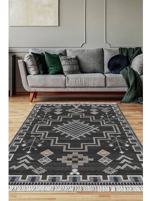 Viyana Home Dijital Baskılı Kaymaz Taban Yıkanabilir Salon Halısı Mutfak Halısı Yolluk VH-SD-806