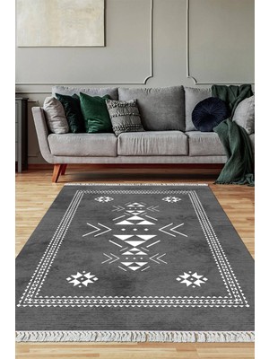 Viyana Home Dijital Baskılı Kaymaz Taban Yıkanabilir Salon Halısı Mutfak Halısı Yolluk VH-SD-862