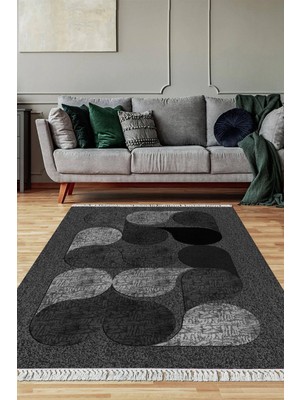 Viyana Home Dijital Baskılı Kaymaz Taban Yıkanabilir Salon Halısı Mutfak Halısı Yolluk VH-SD-916