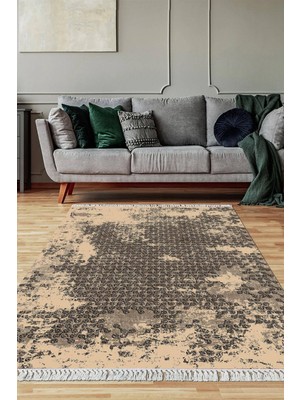 Viyana Home Dijital Baskılı Kaymaz Taban Yıkanabilir Salon Halısı Mutfak Halısı Yolluk VH-SD-892