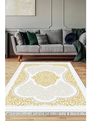 Viyana Home Dijital Baskılı Kaymaz Taban Yıkanabilir Salon Halısı Mutfak Halısı Yolluk Vh-Sm-42